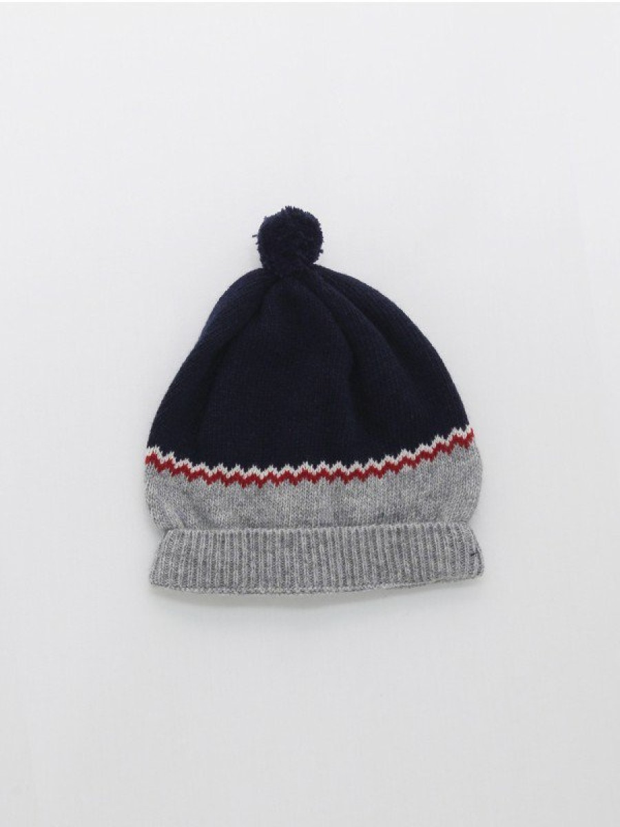 Bebe: 0M A 6 Anos Foque | Gorro Con Greca Y Pompon