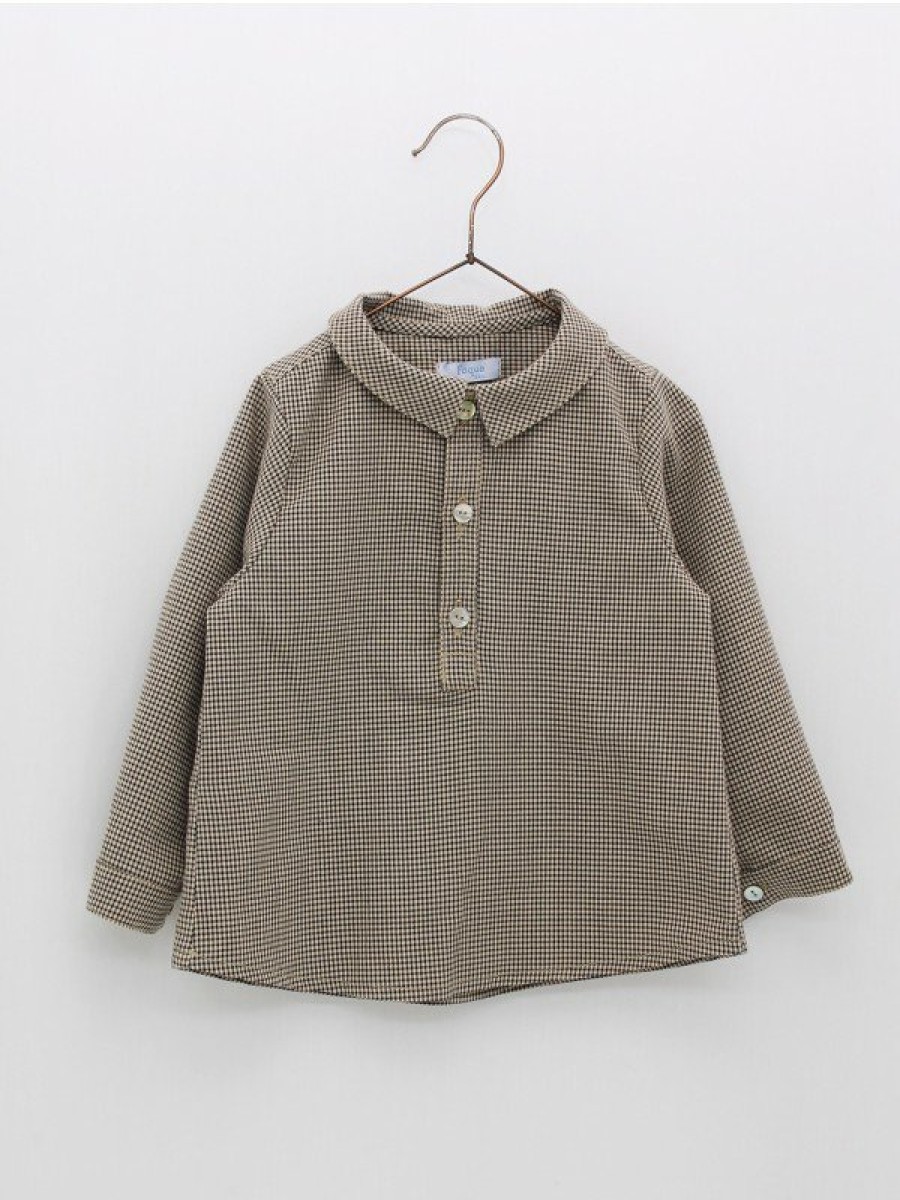 Bebe: 0M A 6 Anos Foque | Camisa Cuello Camisero Apache