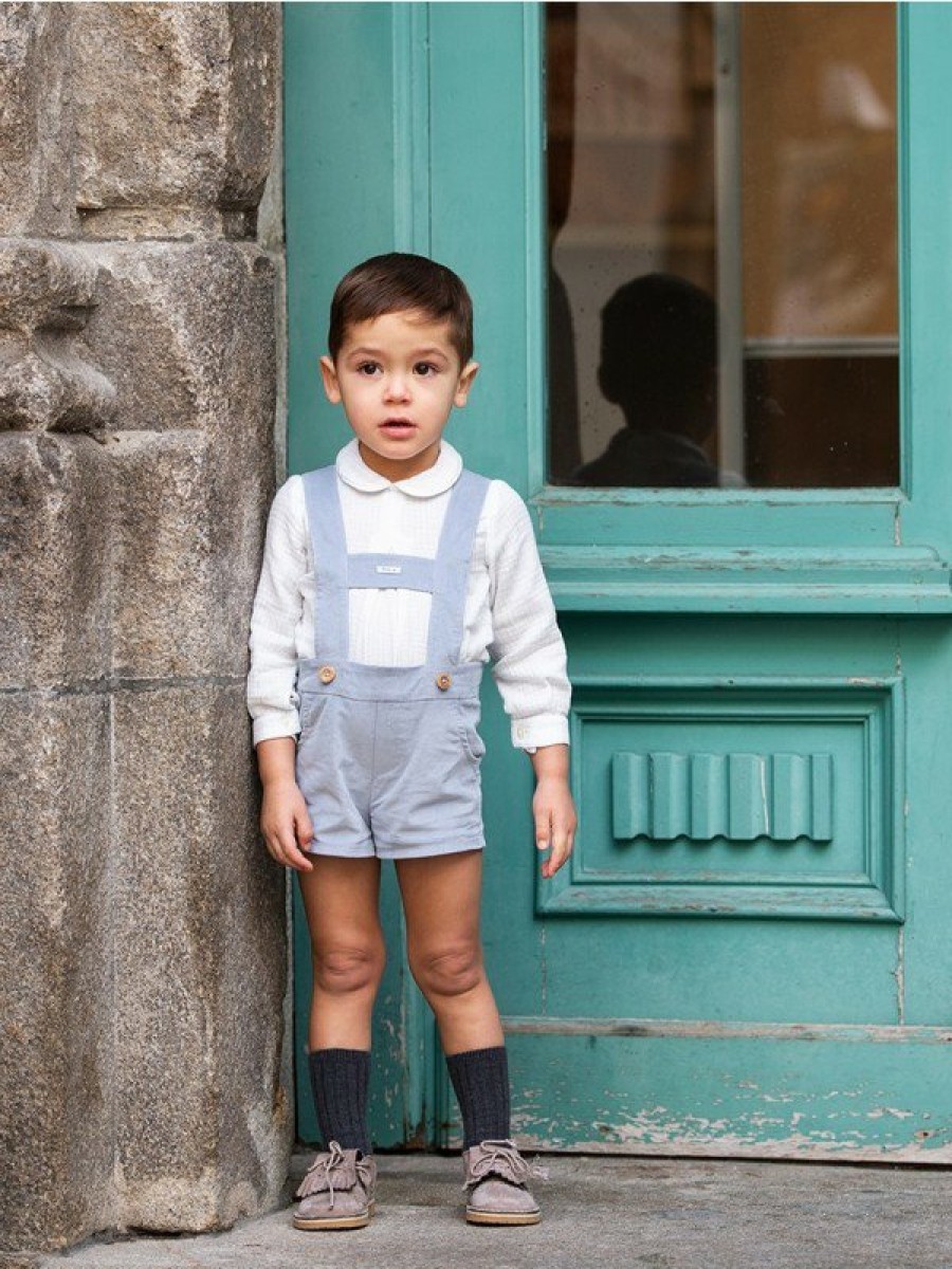 Bebe: 0M A 6 Anos Foque | Camisa Bambula Y Pantalon Tirantes