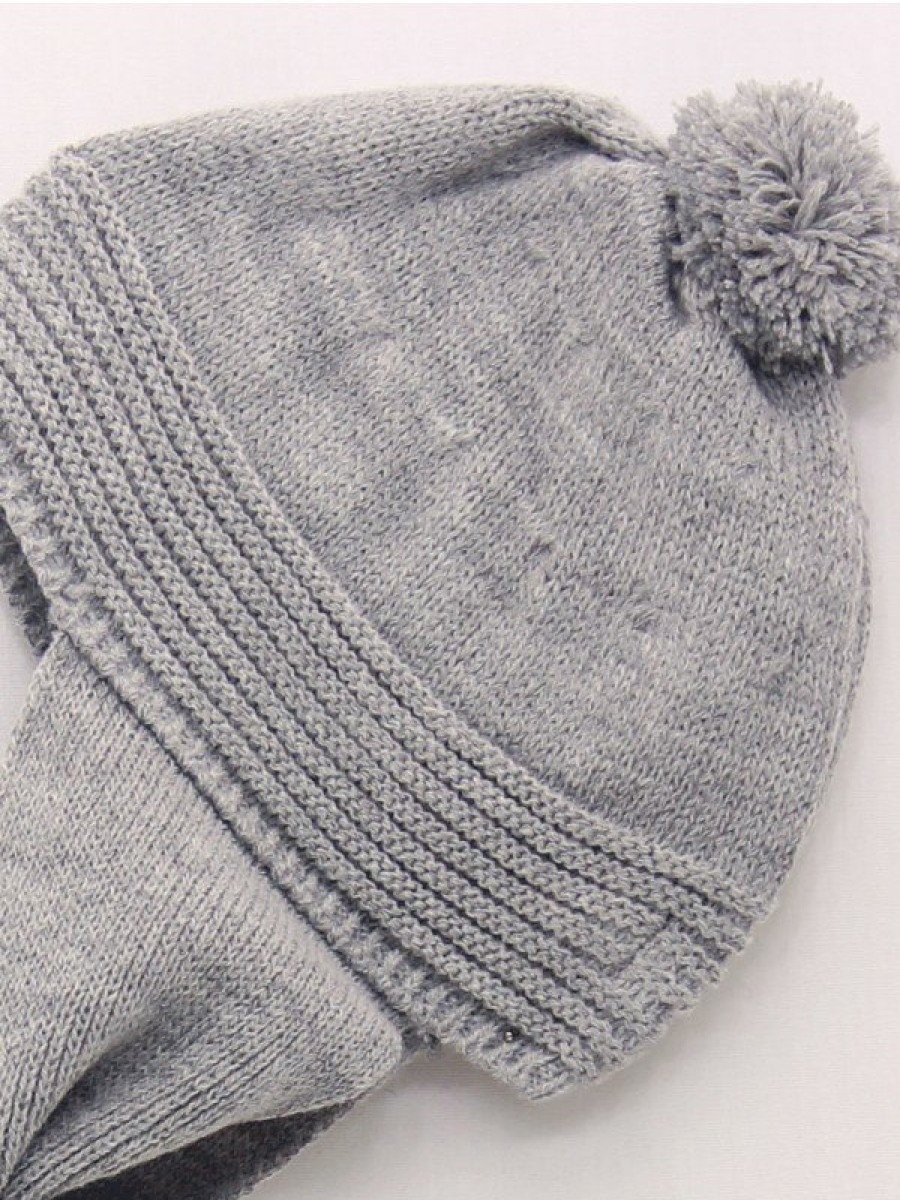 Bebe: 0M A 6 Anos Foque | Gorro Bufanda Con Pompon