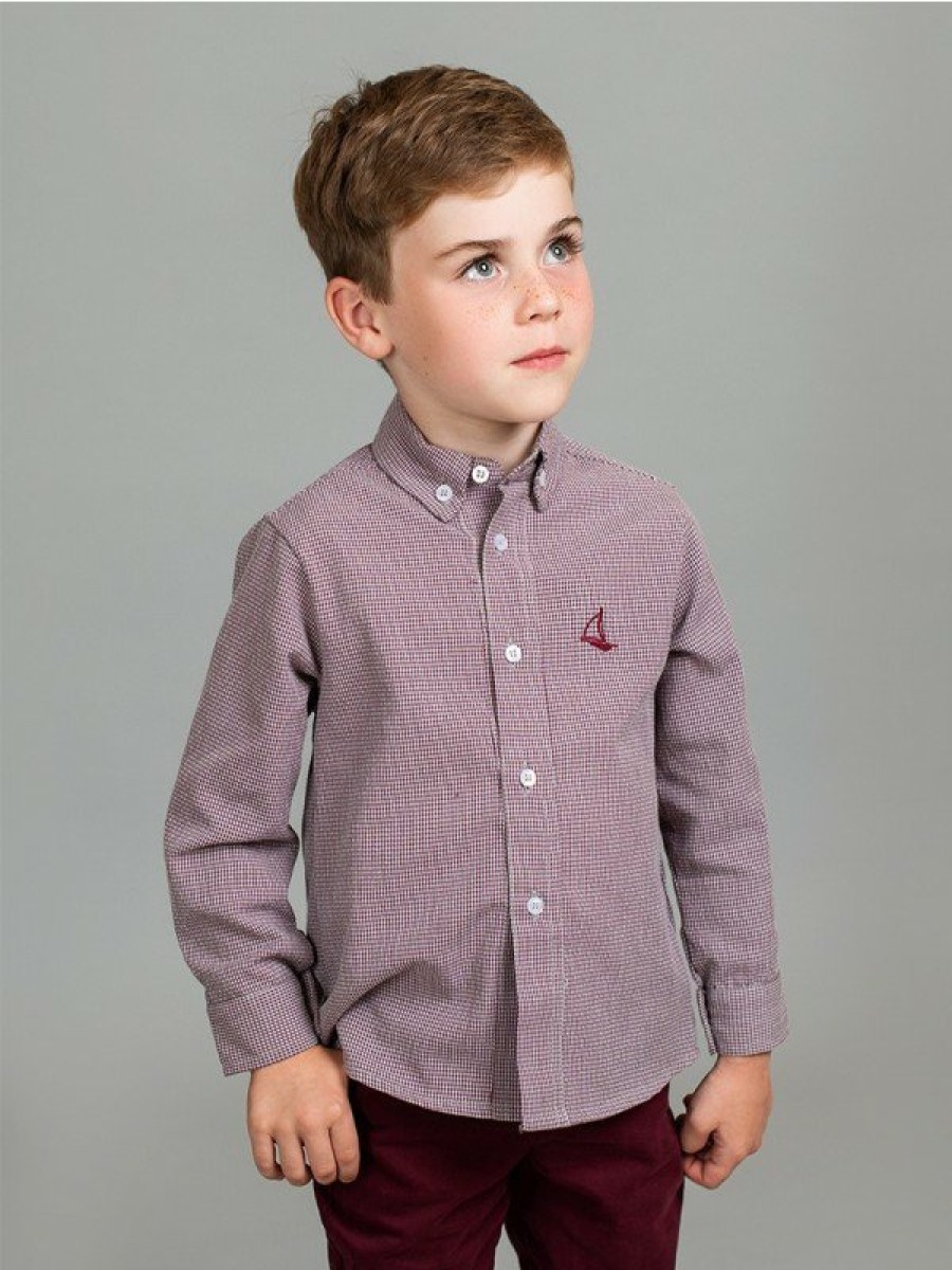 Nino: 1 A 14 Anos Foque | Camisa Cuello Camisero Garden